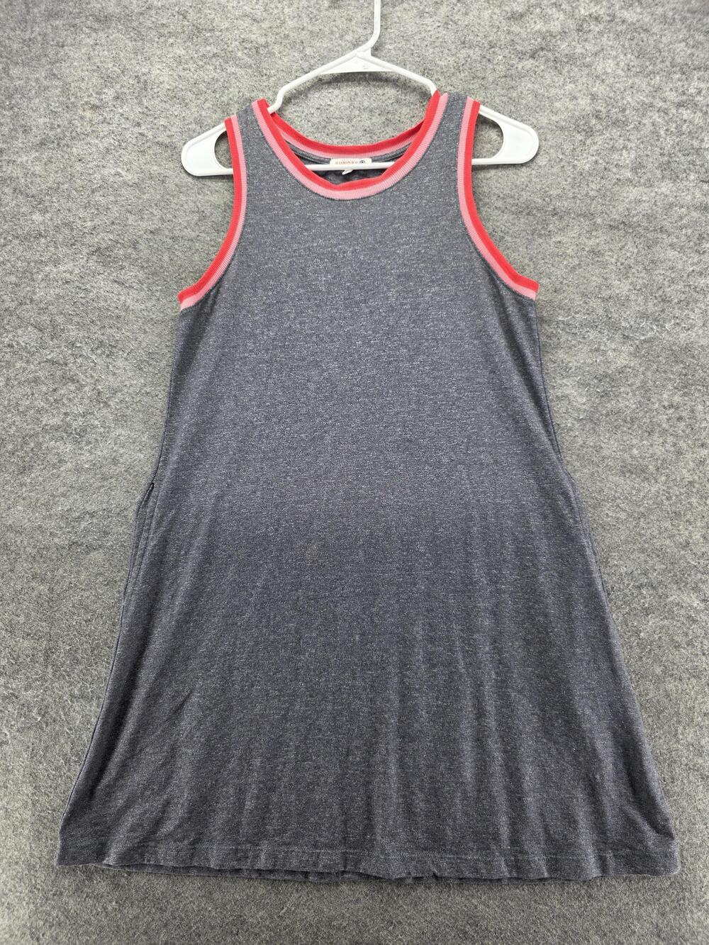 Sundry Dress Womens Small Sleeveless Rib Trim Pockets Made USA Casual